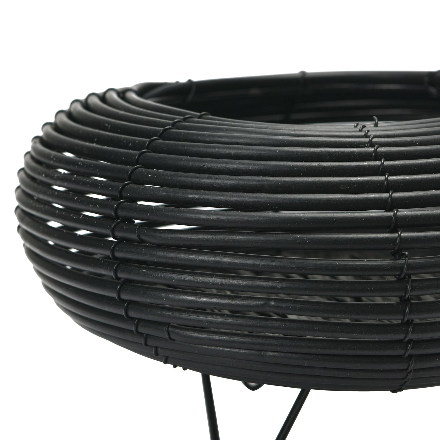 Plastic Planter with Metal Feet