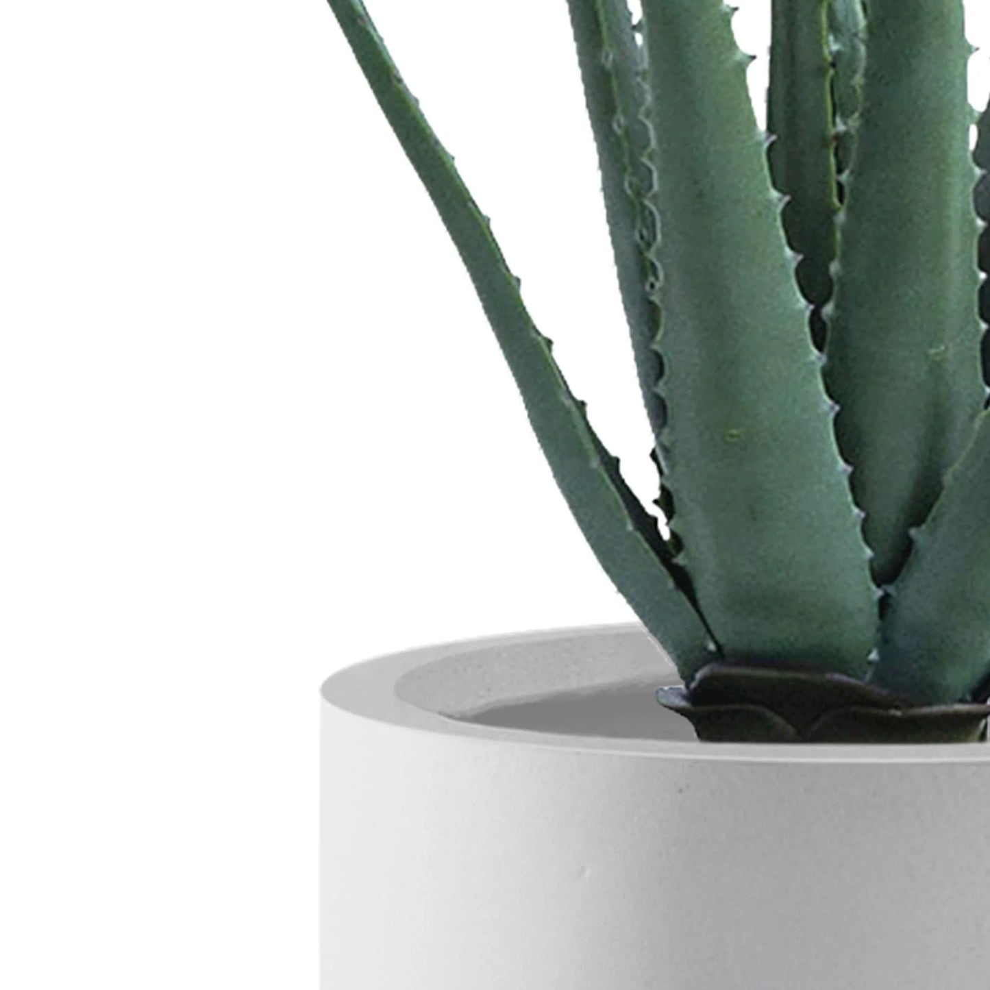 Kante 31.4" and 23.6"H Weathered Finish Concrete Tall Planters (Set of 2), Large Outdoor Indoor