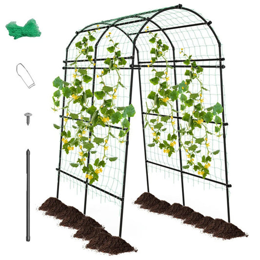 Garden Arch Trellis with PE Coated Metal Structure