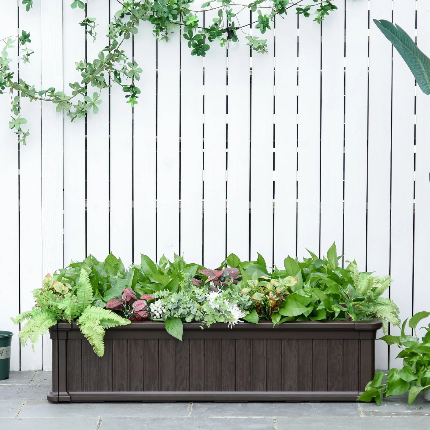 Outsunny 4' x 2' x 1' Raise Garden Bed, Planter Box for Flowers, Herbs Outdoor Backyard with Easy Assembly