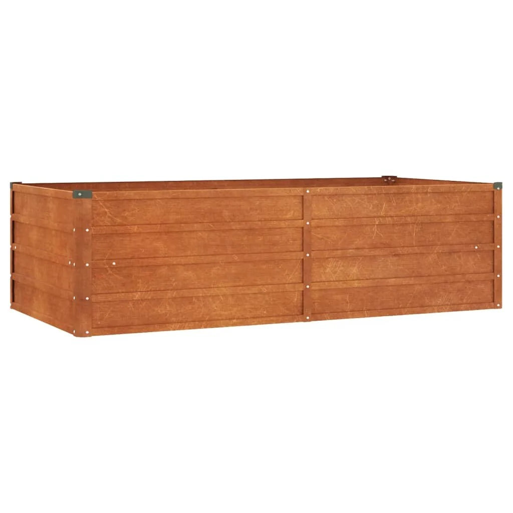 vidaXL Garden Raised Bed Outdoor Patio Backyard Planter Rusty Corten Steel