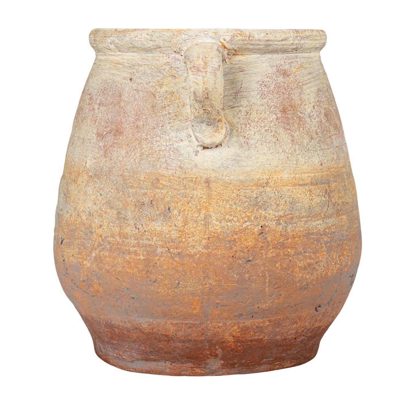 Whitewashed Terra-cotta Urn