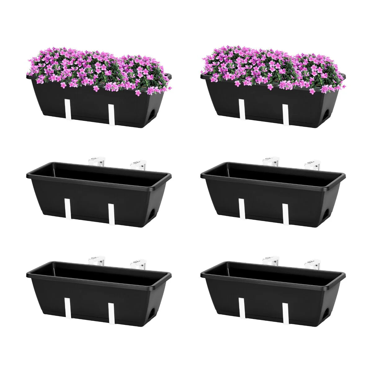 16.9 Inch Balcony Railing Planter Box