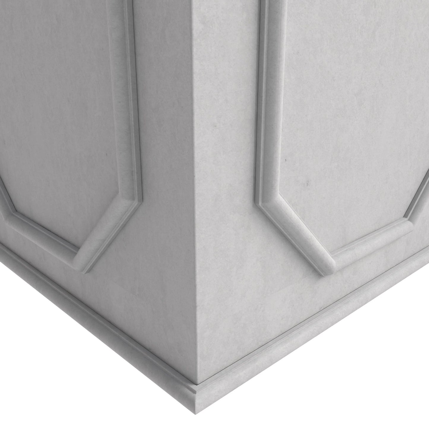 Sprout Modern Fiberstone and MgO Clay Square Planter Pot with Drainage for Home Garden Yard Patio Porch Office Decor