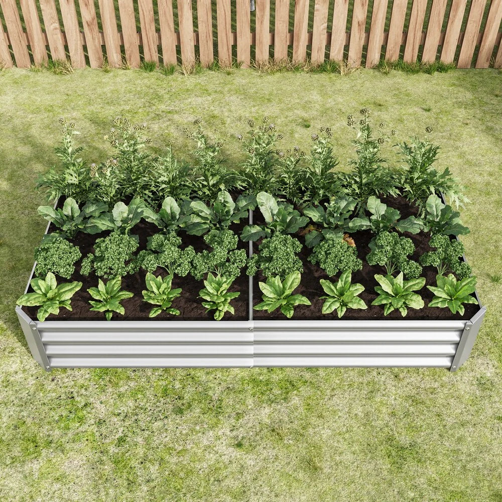 Raised Garden Bed Outdoor Metal Raised Rectangle Planter Beds for Plants Vegetables and Flowers