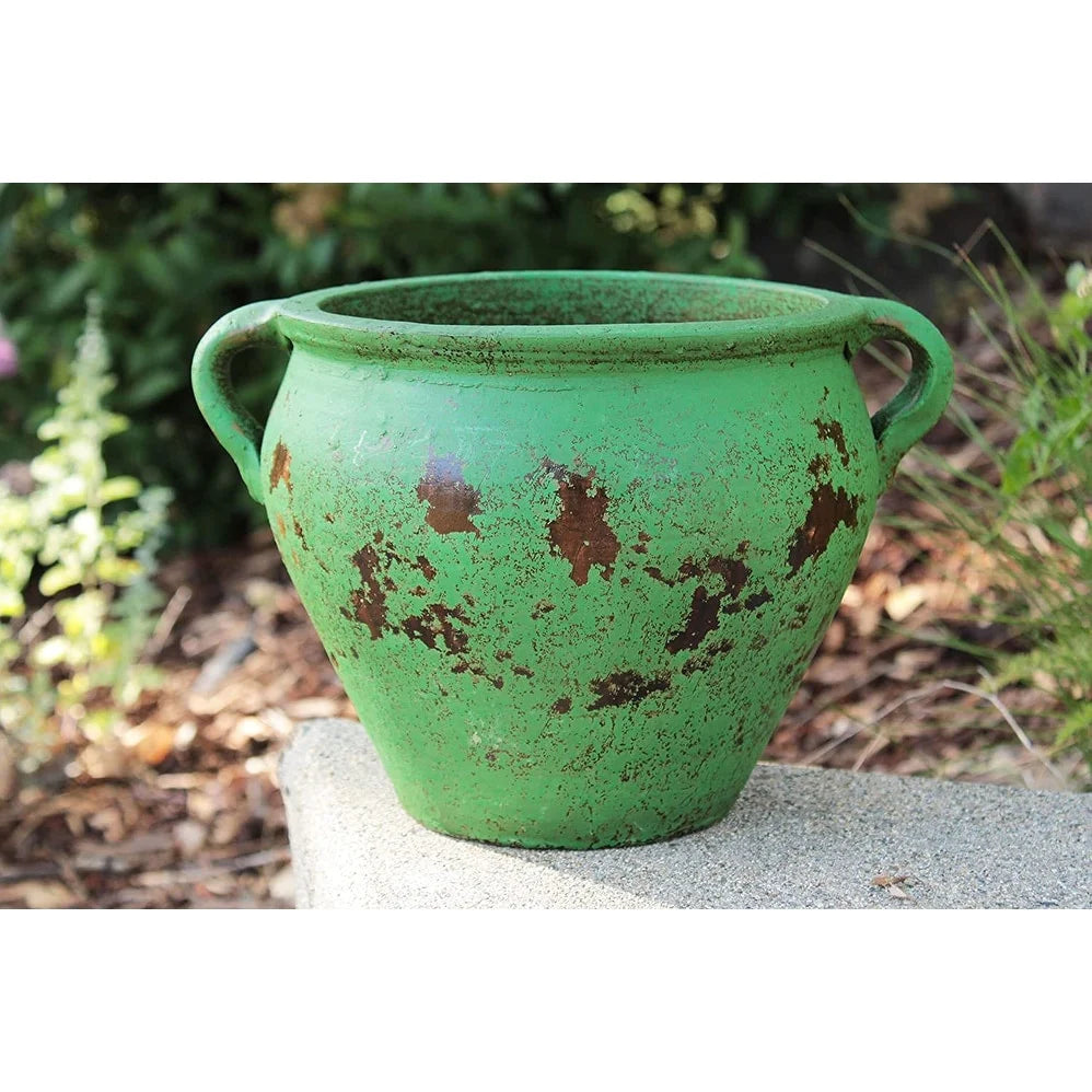 Earthen Ware Weathered Egyptian Terracotta Vessel/Planter