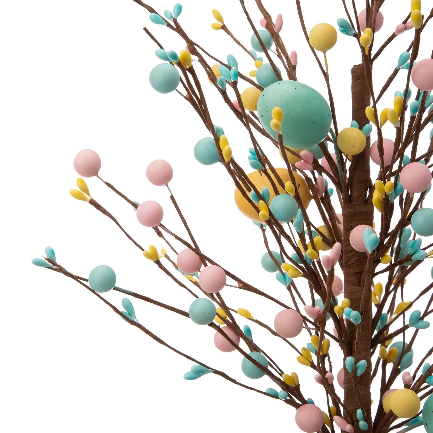 Glitzhome 18"H Easter Eggs Blossom Table Tree Spring Artificial Plants Centerpieces