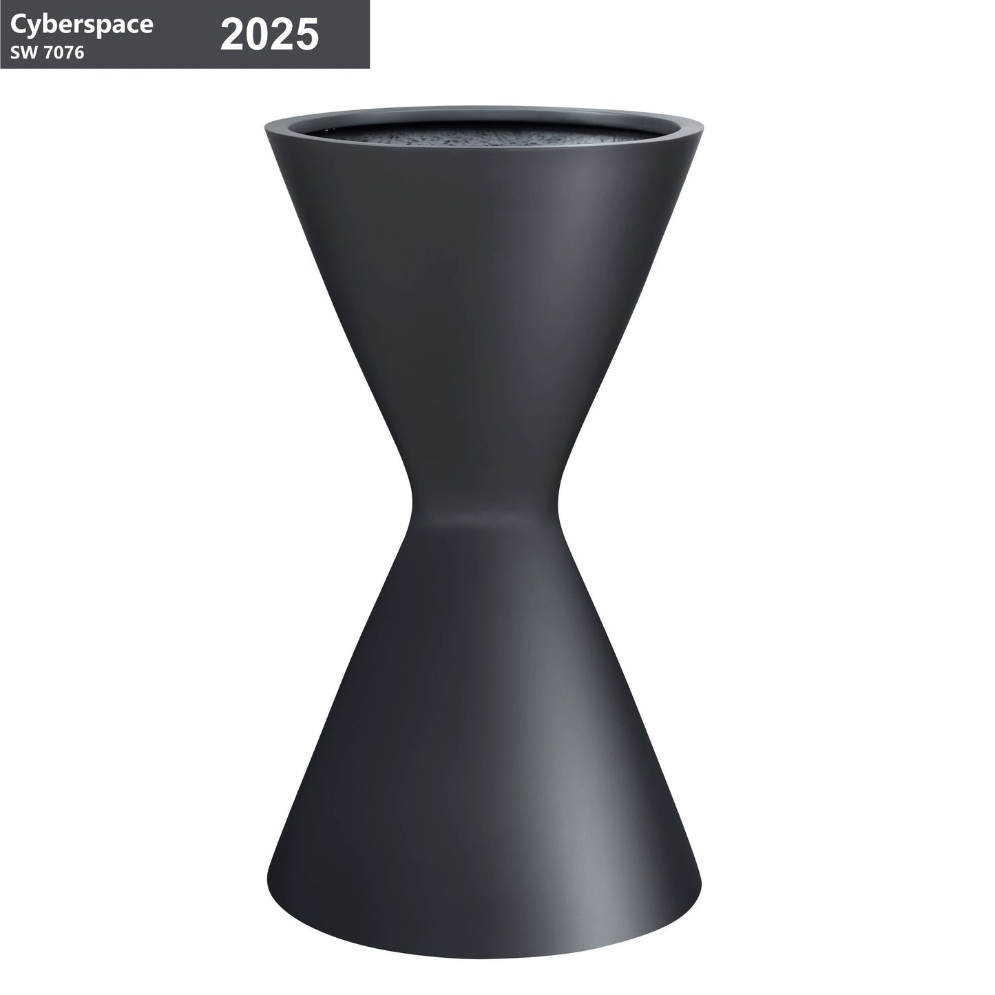 DreamPatio San Francisco Fiberstone Hourglass Planter for Indoor/Outdoor