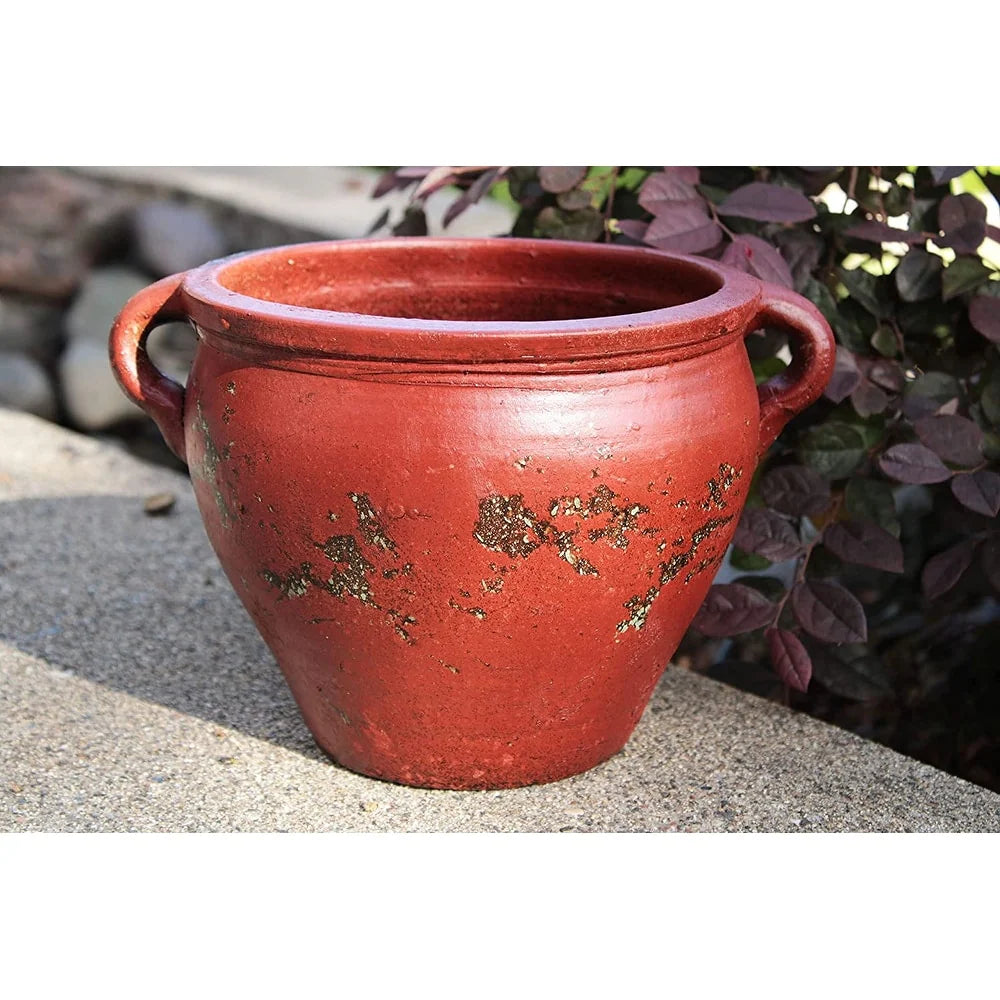 Earthen Ware Weathered Egyptian Terracotta Vessel/Planter