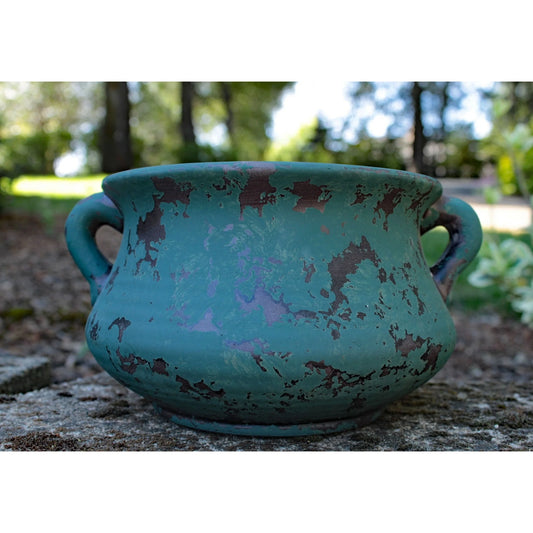 Egyptian Era Terracotta Planter in Blue,Green, Red, Purple in 2 sizes