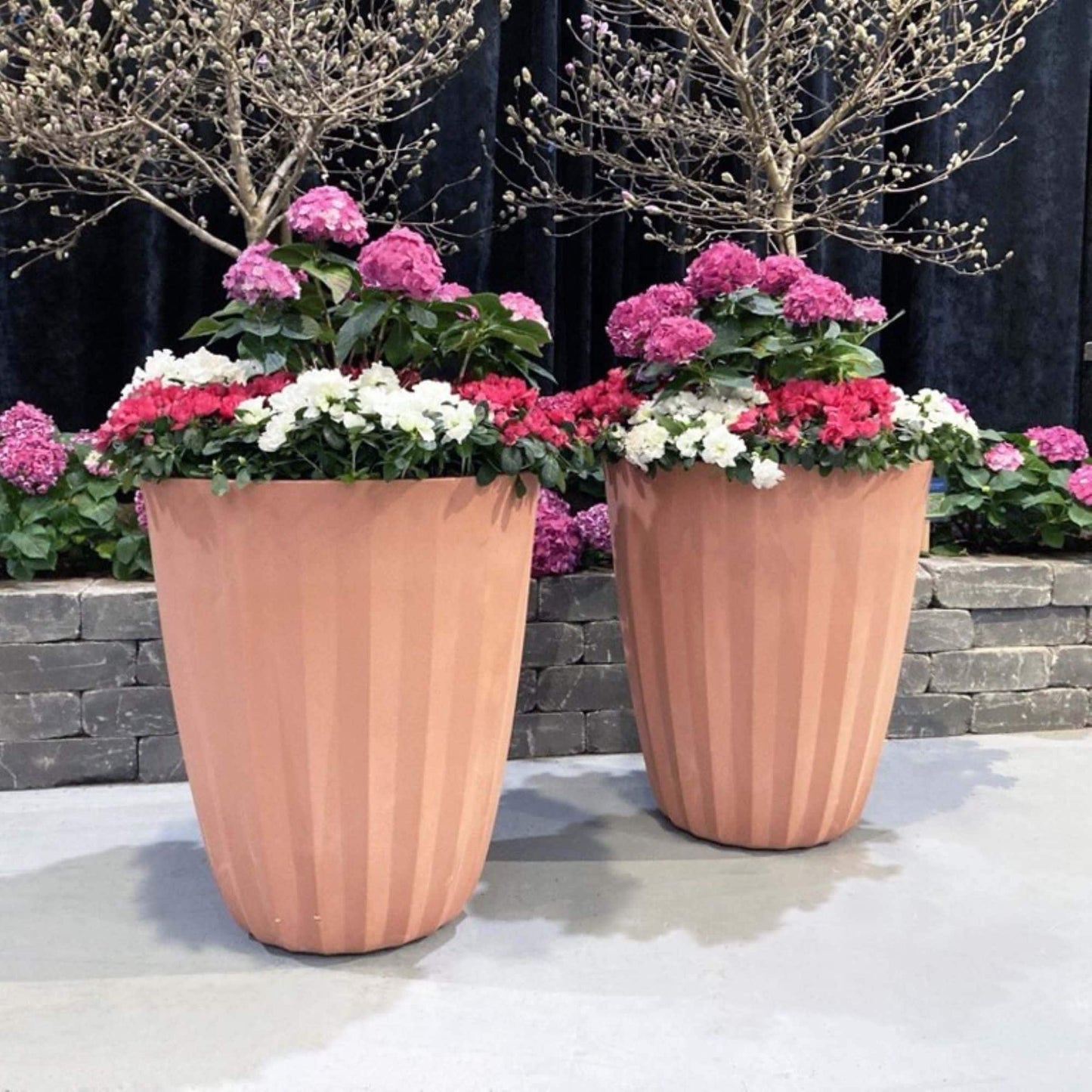 Pleat Modern Pleated Indoor and Outdoor Planter