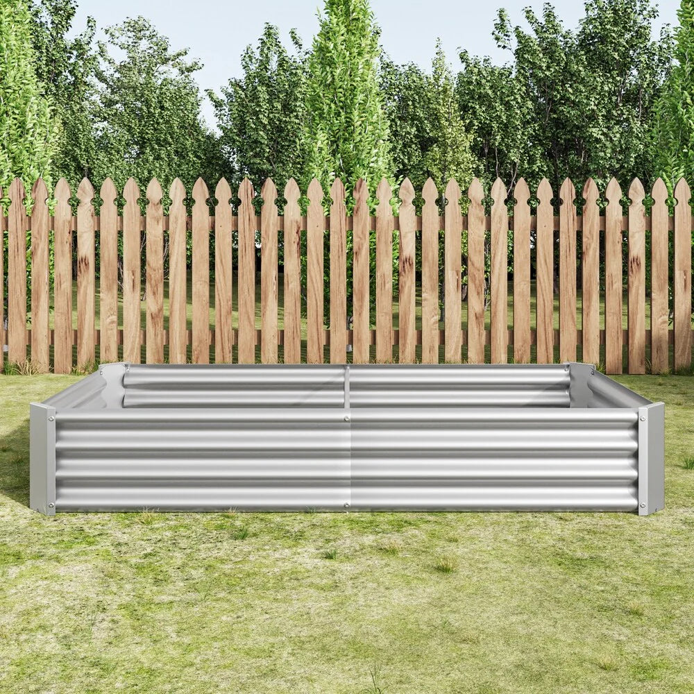 Raised Garden Bed Outdoor Metal Raised Rectangle Planter Beds for Plants Vegetables and Flowers