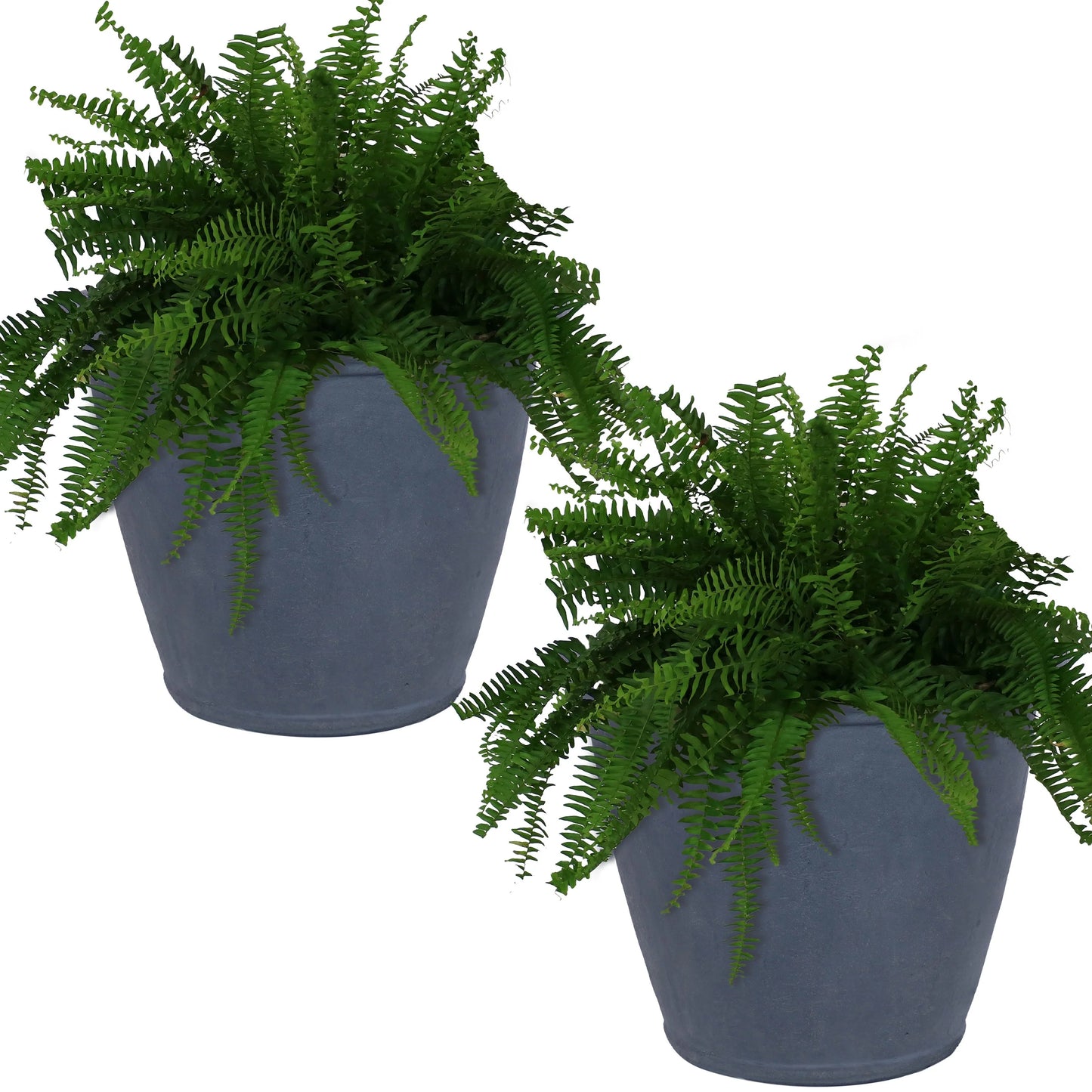 Sunnydaze Anjelica Outdoor Flower Pot Planter - Slate Finish - 24-Inch
