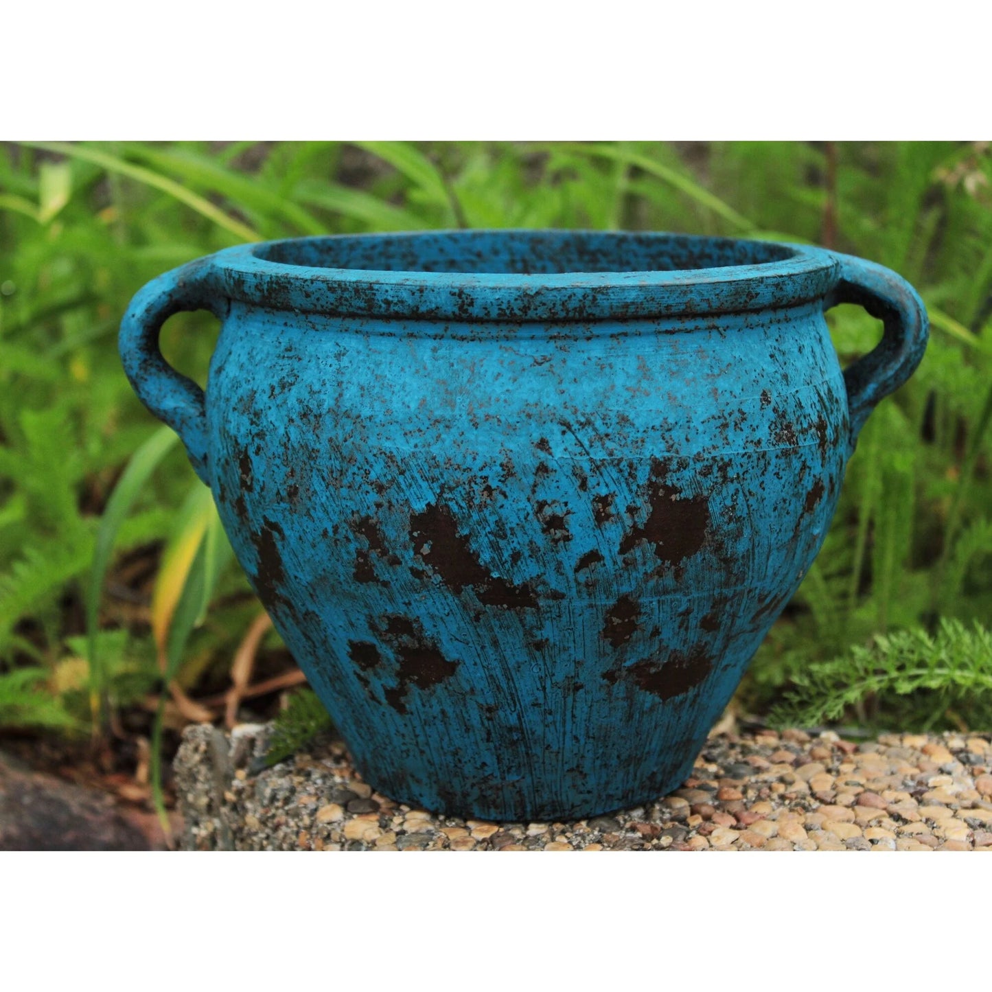 Earthen Ware Weathered Egyptian Terracotta Vessel/Planter