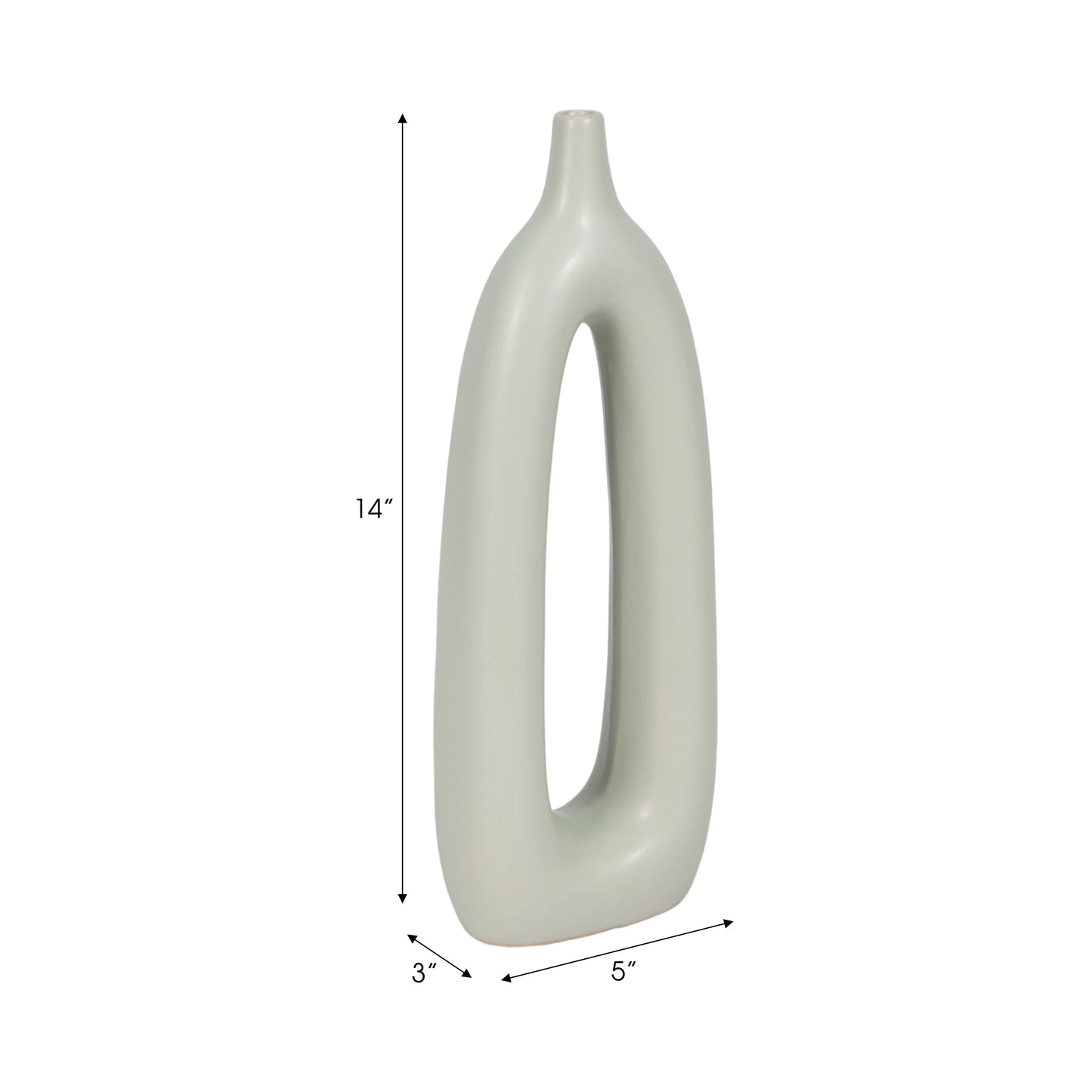 Sagebrook Home's Elegant Ceramic Vase - Perfect For Any Decor