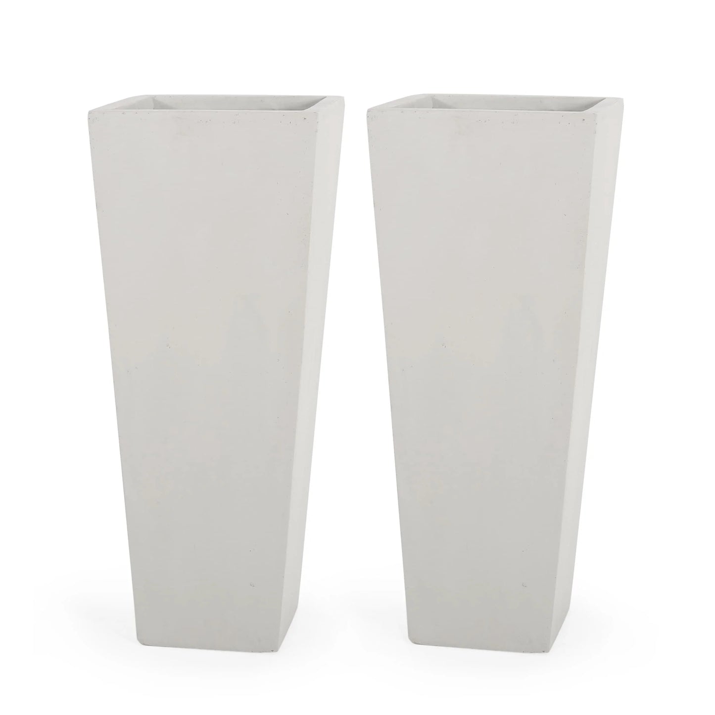 Ella Outdoor Cast Stone Outdoor Planters by Christopher Knight Home