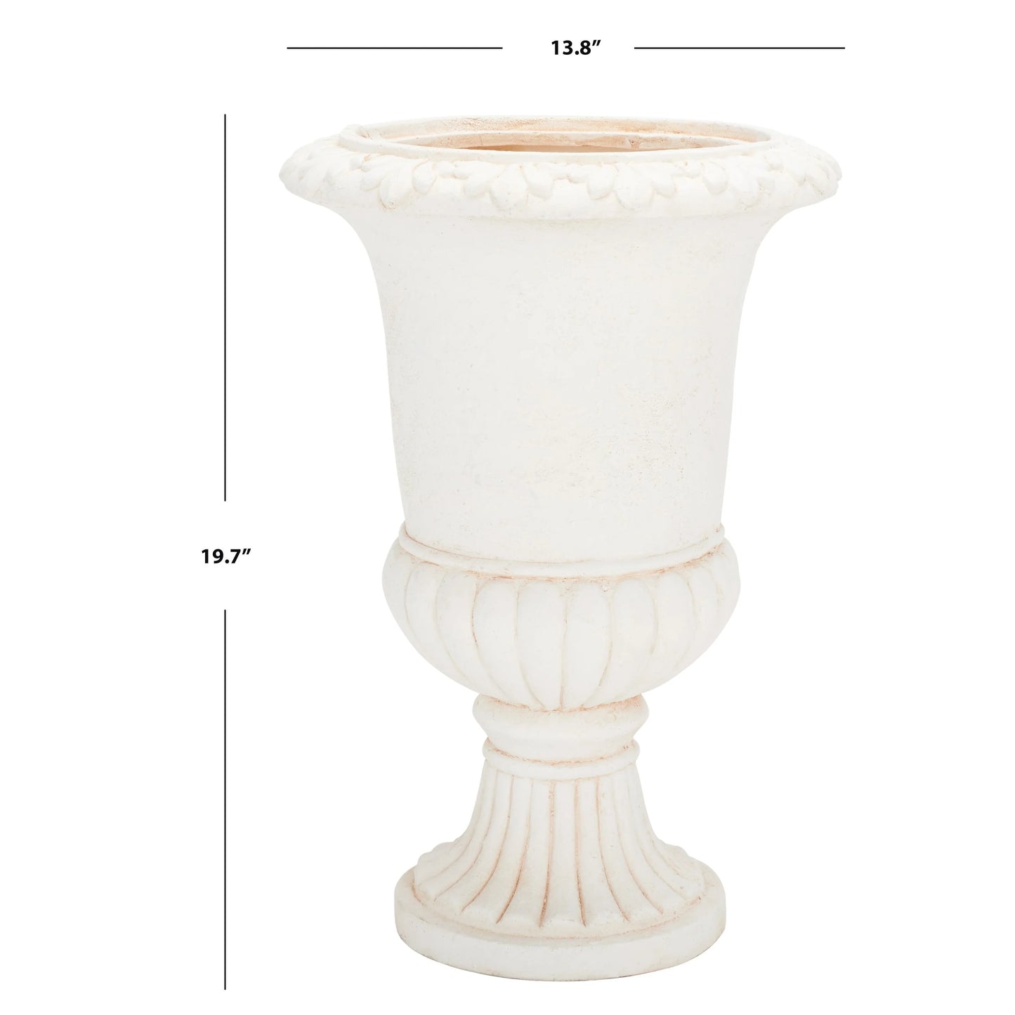 SAFAVIEH Outdoor Fatlina Planter - 14" W x 14" D x 20" H - 14"W x 14"D x 20"H