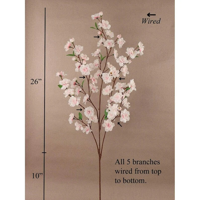 17" Artificial Flower Spray | Silk Blooms for Home & Events