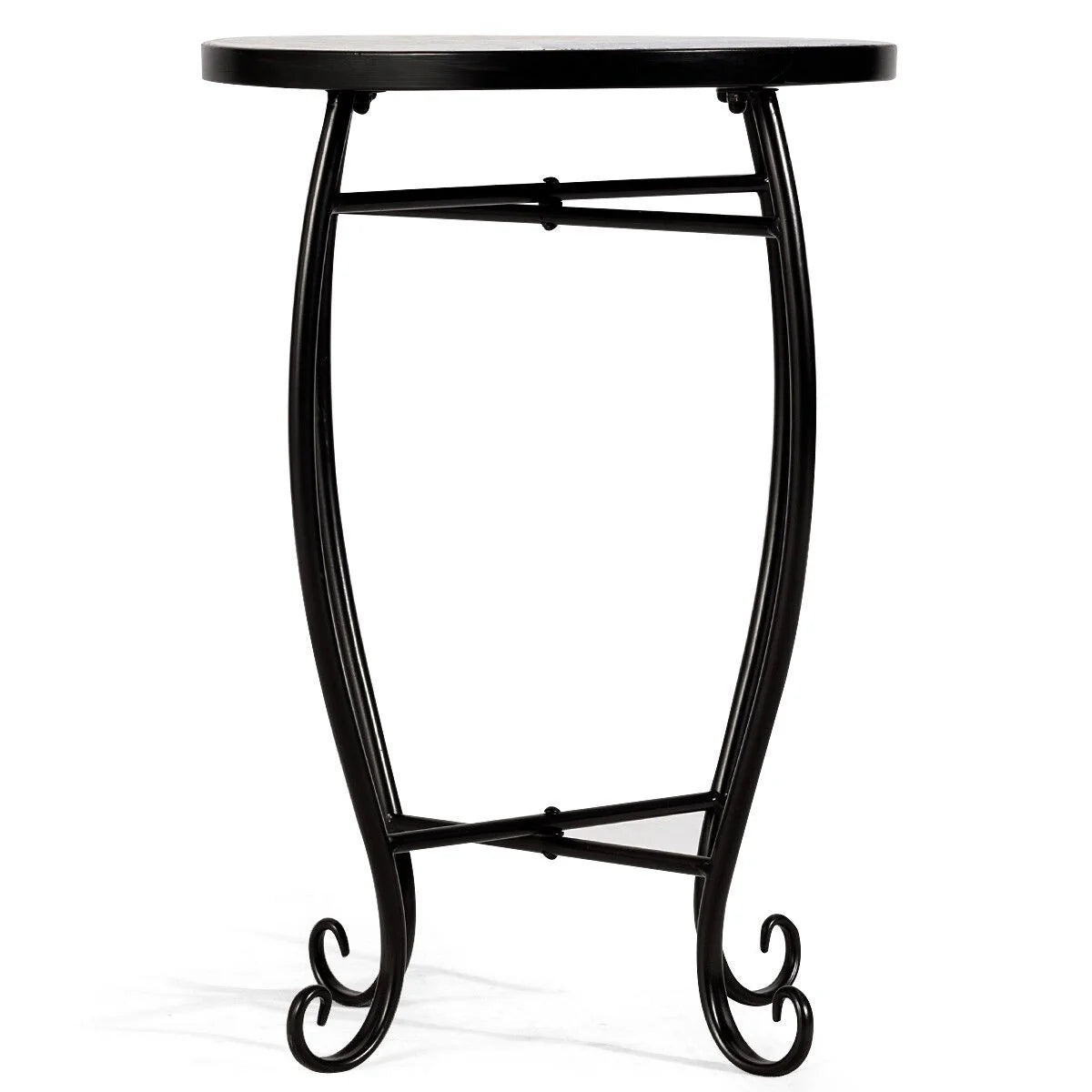 Costway Outdoor Indoor Accent Table Plant Stand Scheme Garden Steel
