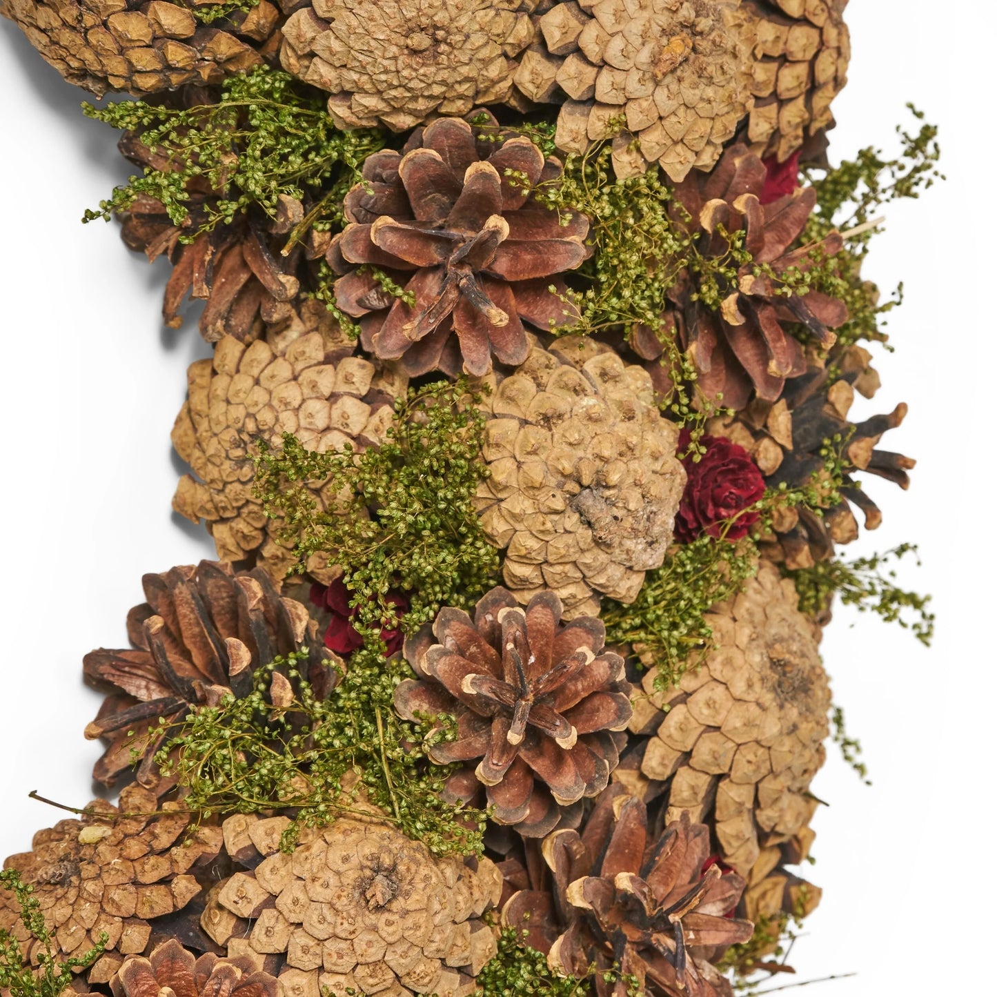 Antonio 18.5" Pine Cone Artificial Christmas Wreath, Natural by Christopher Knight Home