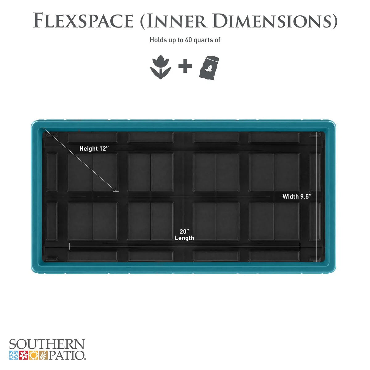 Southern Patio FlexSpace Modular Planter Garden