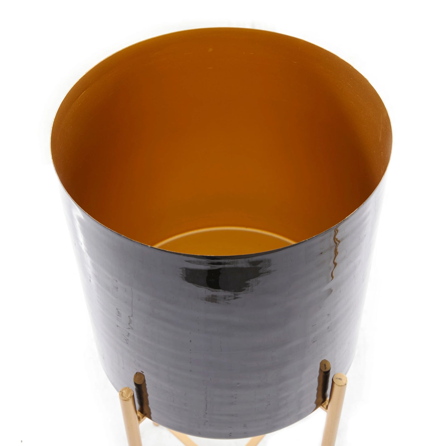 CosmoLiving by Cosmopolitan Metal Contemporary Planter (Set of 2) - S/2 24", 21"H