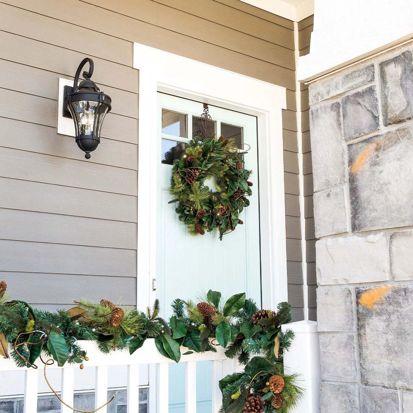 Adjustable Wreath Hanger for Door - Colonial (Brown) - Brown