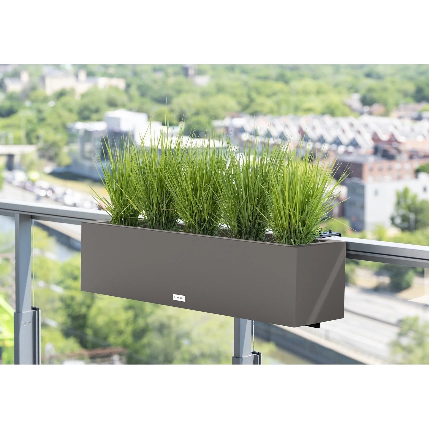 Block Series Plastic Railing Planter