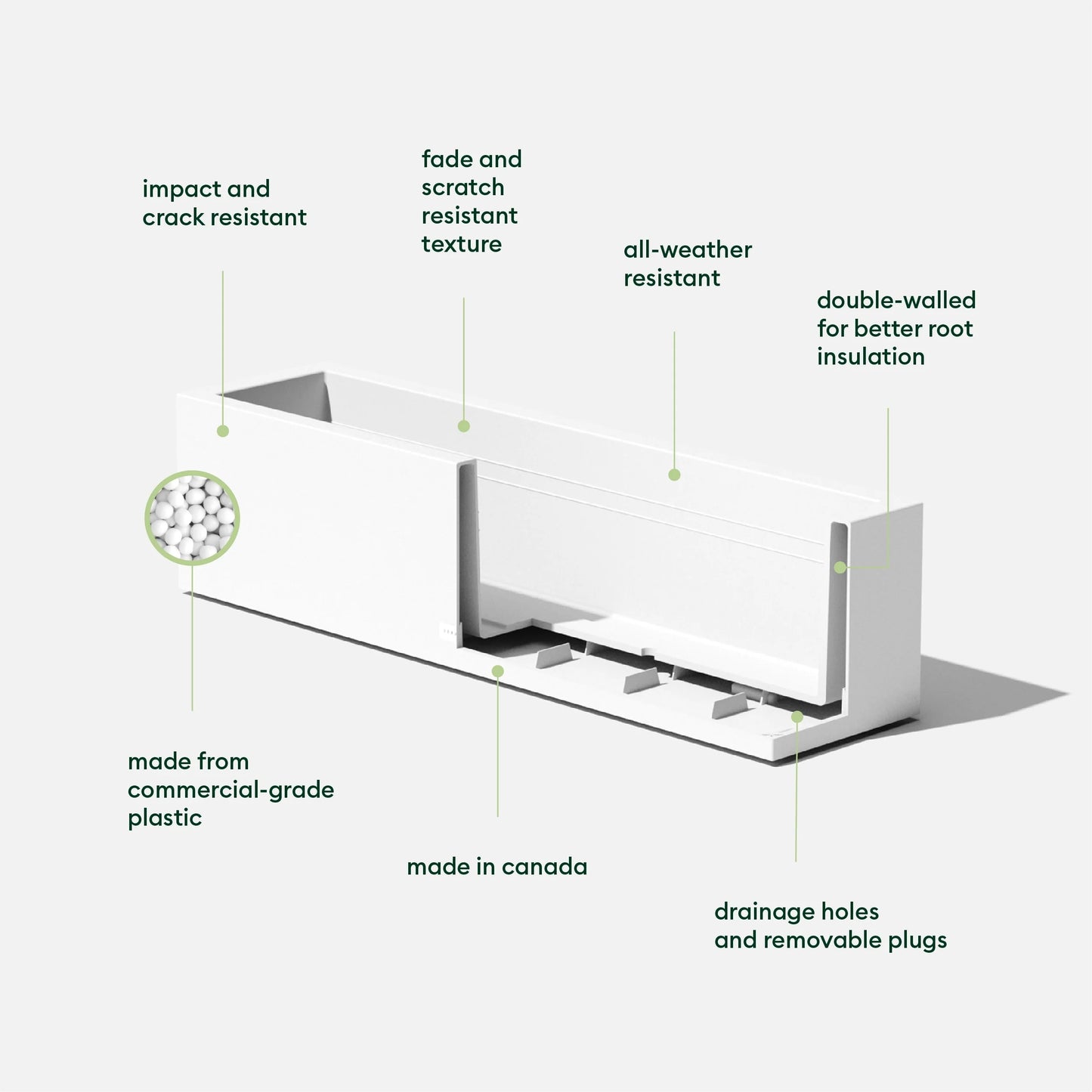 Block Series Window Box Planter