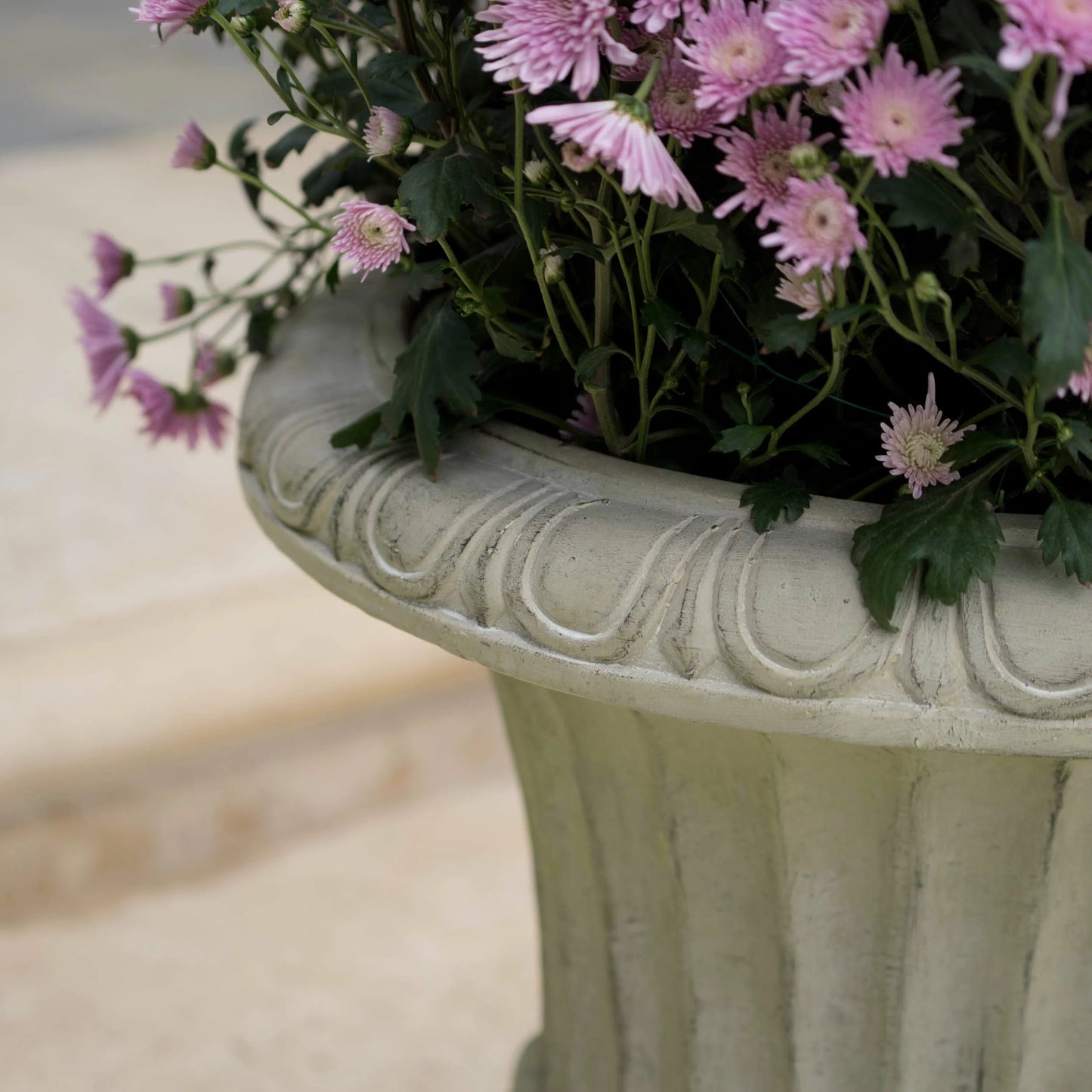 Antique Green Italian 26-inch Urn Planter by Christopher Knight Home