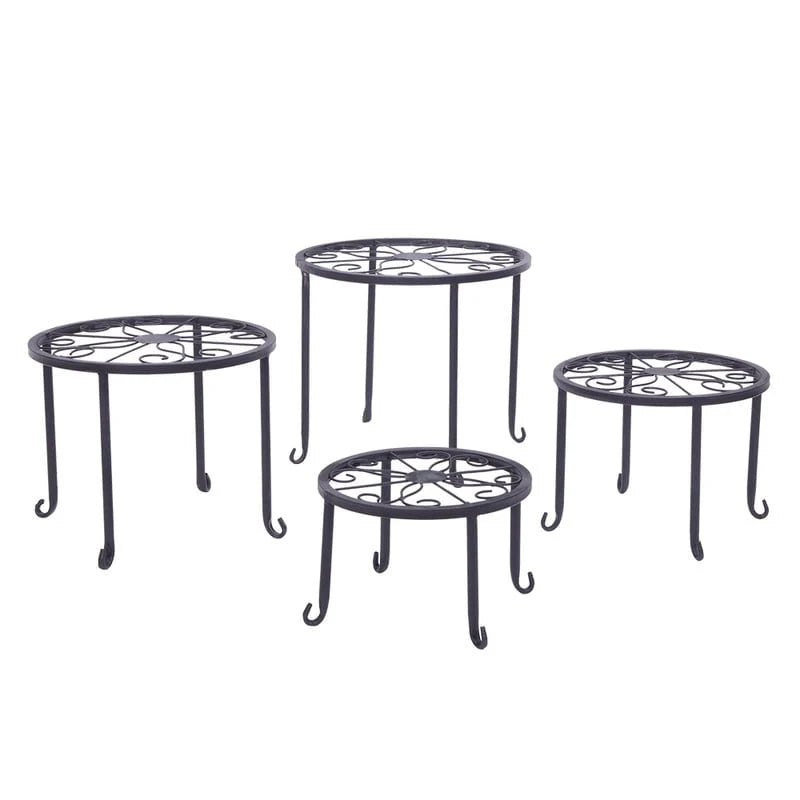Patented Plant Stand for Flower Pot Heavy Duty Potted Holder Set of 4