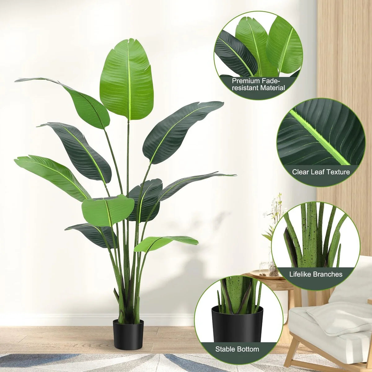 4/5FT Artificial Bird of Paradise Plant