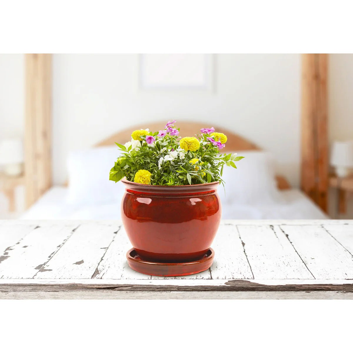 Southern Patio Ceramic Wisteria Planter (Single or Set of 2)