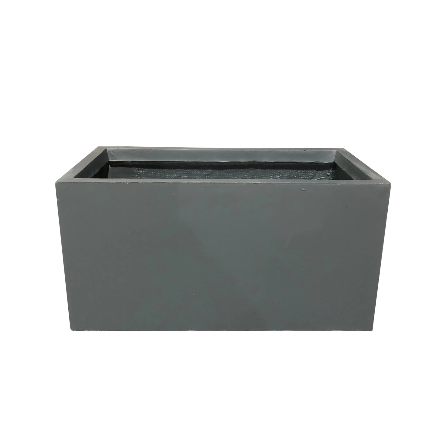 Durx-litecrete Lightweight Concrete Modern Long Granite Color Low Planter-Large - 31.1'x14.6'x14.8'