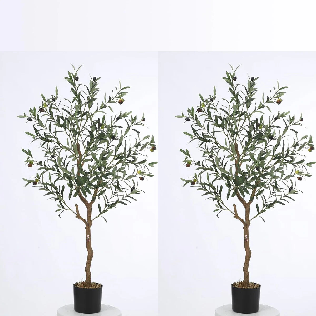 1/2pcsArtificial Olive Tree 5/4.25/6FT(60/51/72in) Tall Faux Silk Olive Trees