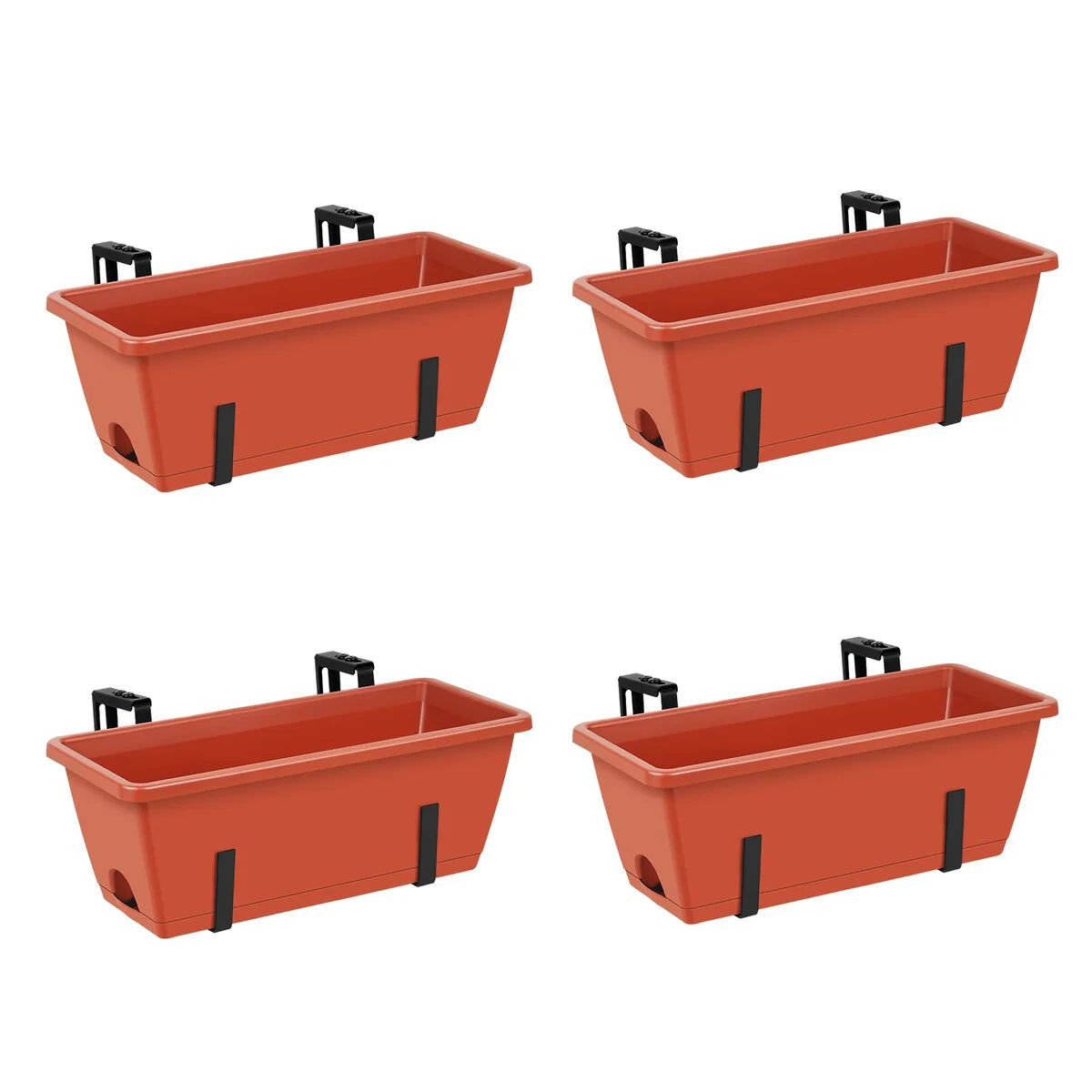 16.9 Inch Balcony Railing Planter Box