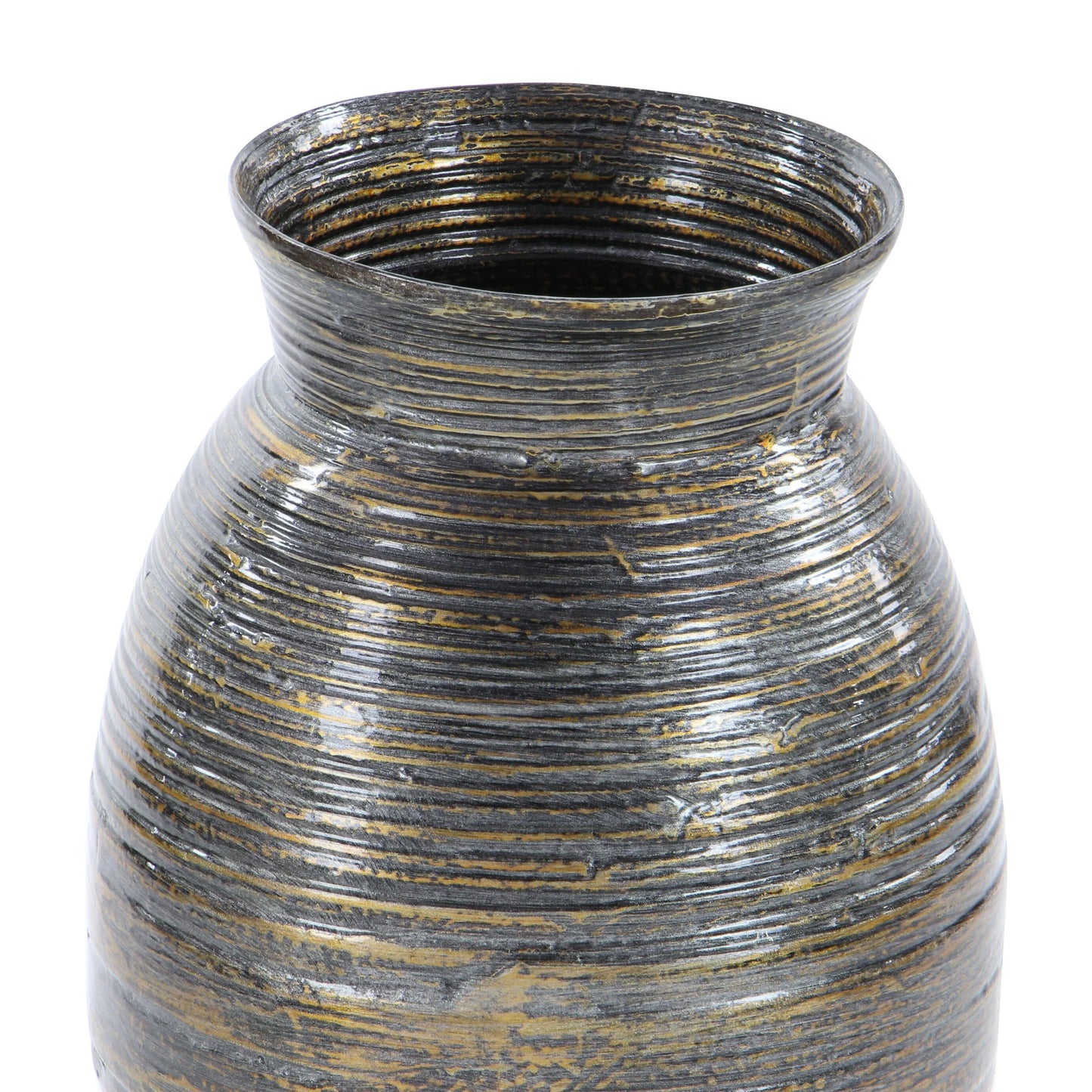 Brown Dried Plant Material Traditional Vase 20 x 10 x 10