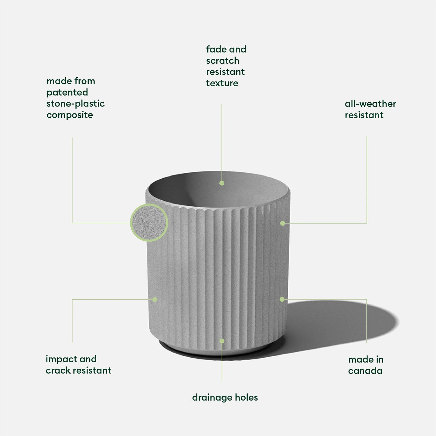 Veradek Demi Series Demi Round Planter
