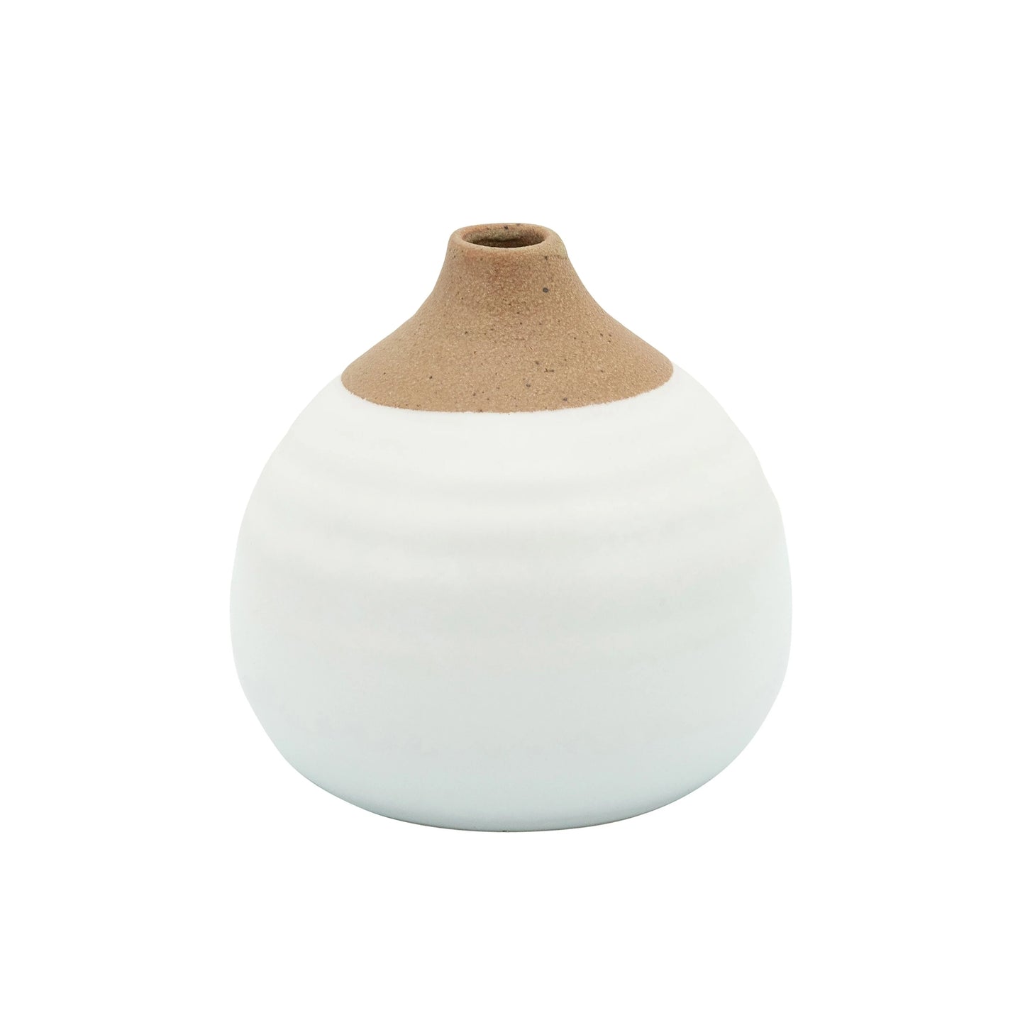 Sagebrook Home Modern Coastal Small Ceramic Bud Vases, Set of 3
