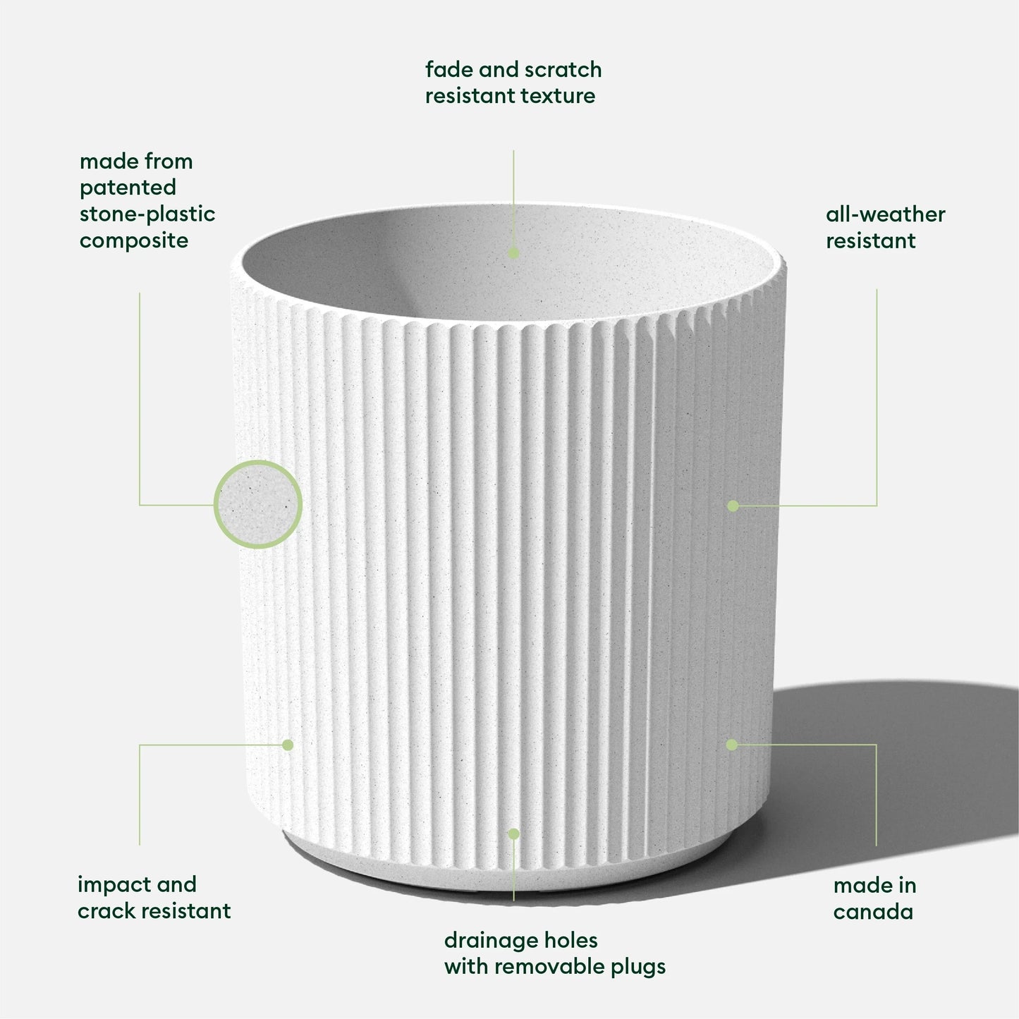 Veradek Demi Series Demi Round Planter
