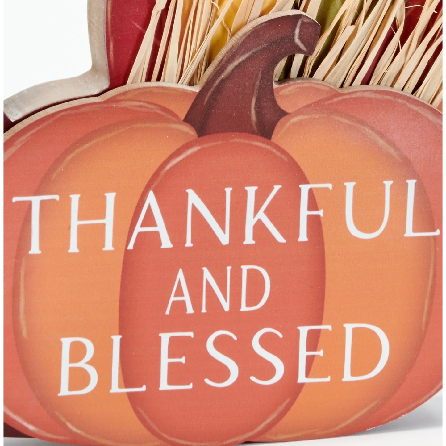 8.5" Tabletop Wood Thanksgiving Turkey Decoration And Centerpiece - 8.5