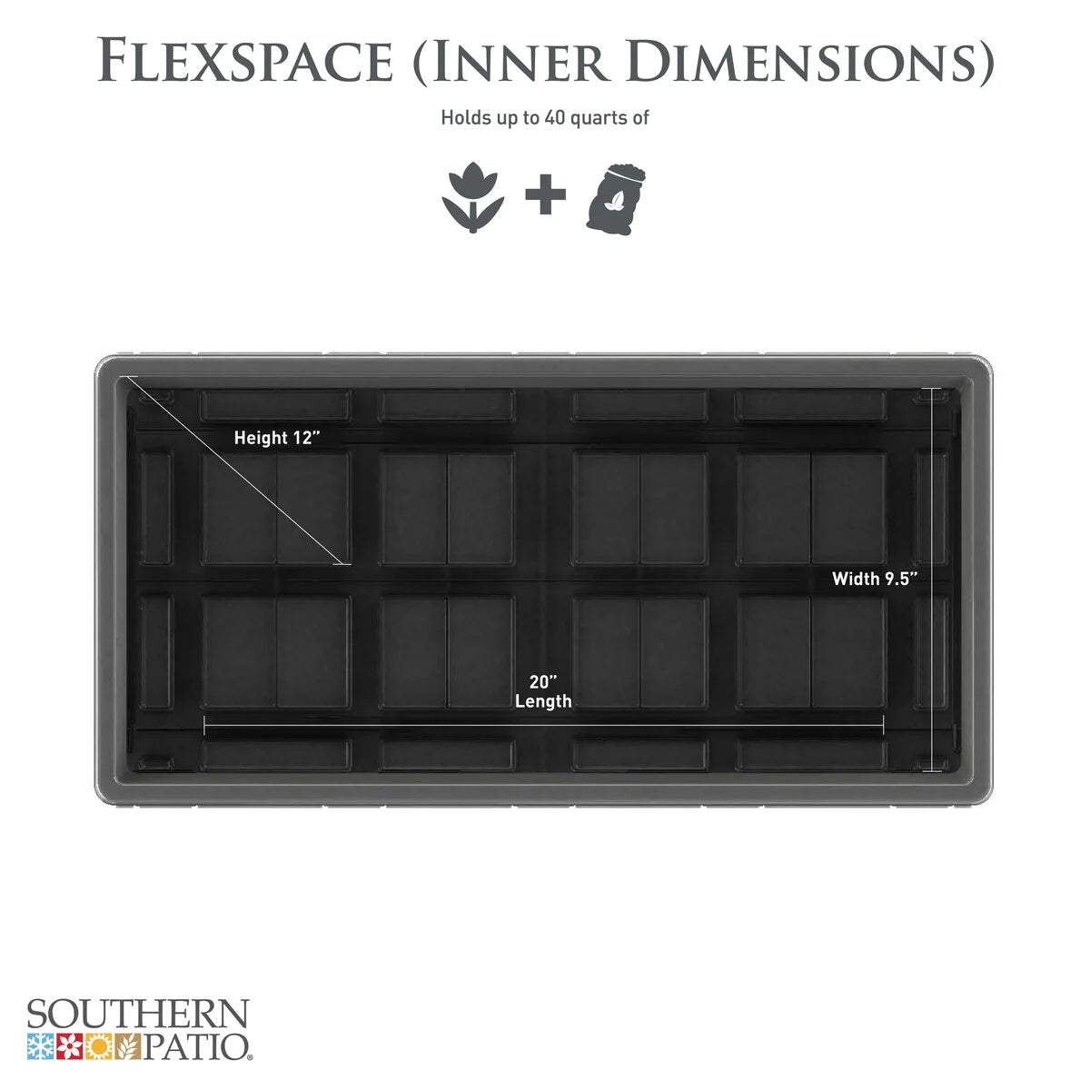 Southern Patio FlexSpace Modular Planter Garden