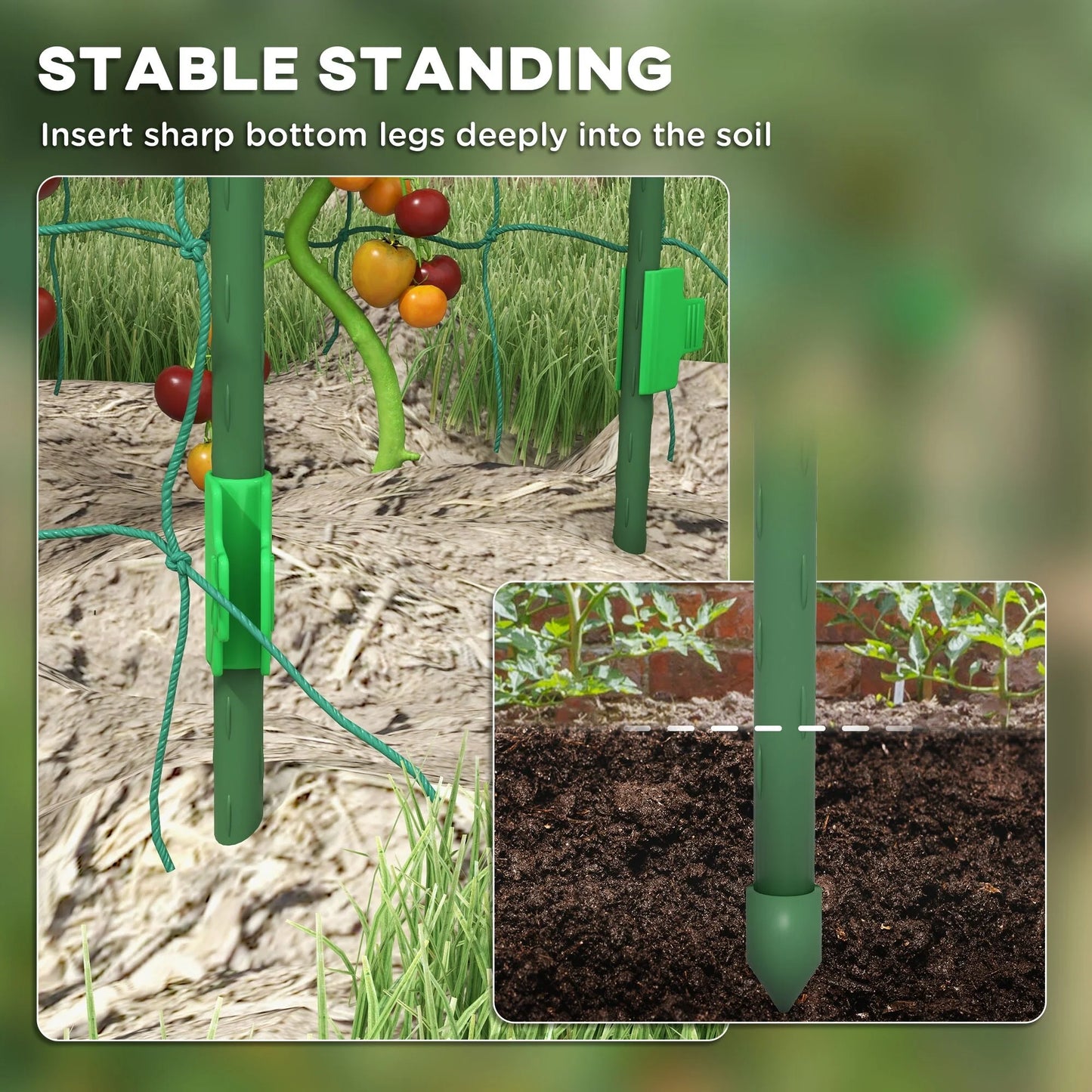 Outsunny Cucumber Trellis, 6' Tall Arch Trellis for Climbing Plants Outdoor, A-Frame