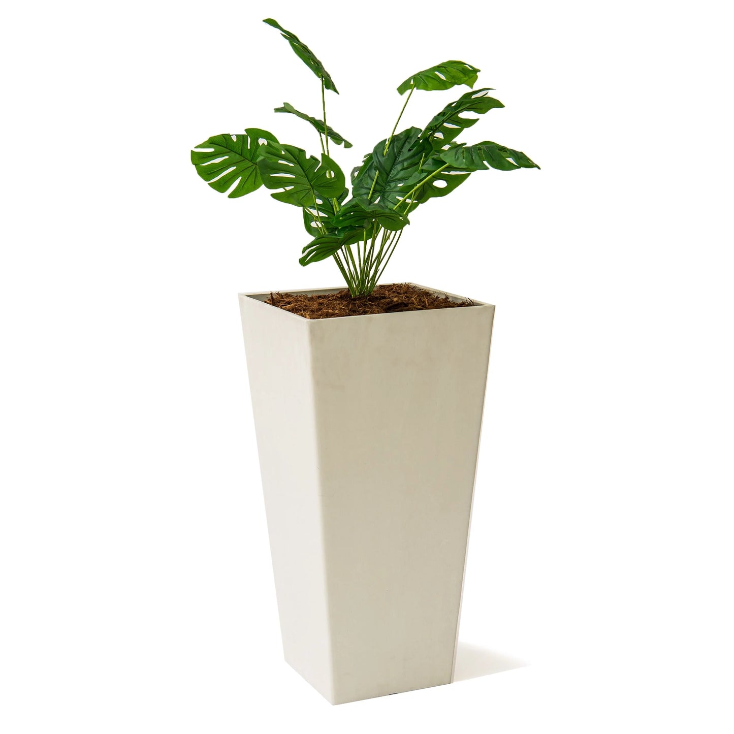 XBrand Modern Square Tapered Planter – 28" or 30" Tall, Indoor & Outdoor Use
