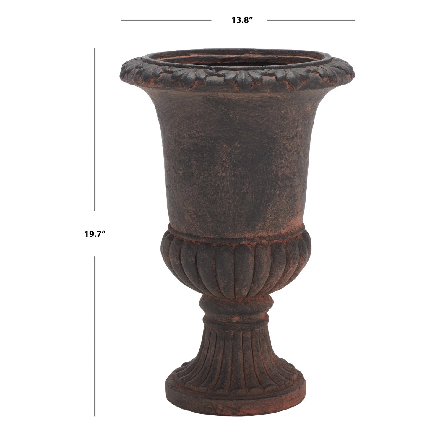 SAFAVIEH Outdoor Fatlina Planter - 14" W x 14" D x 20" H - 14"W x 14"D x 20"H