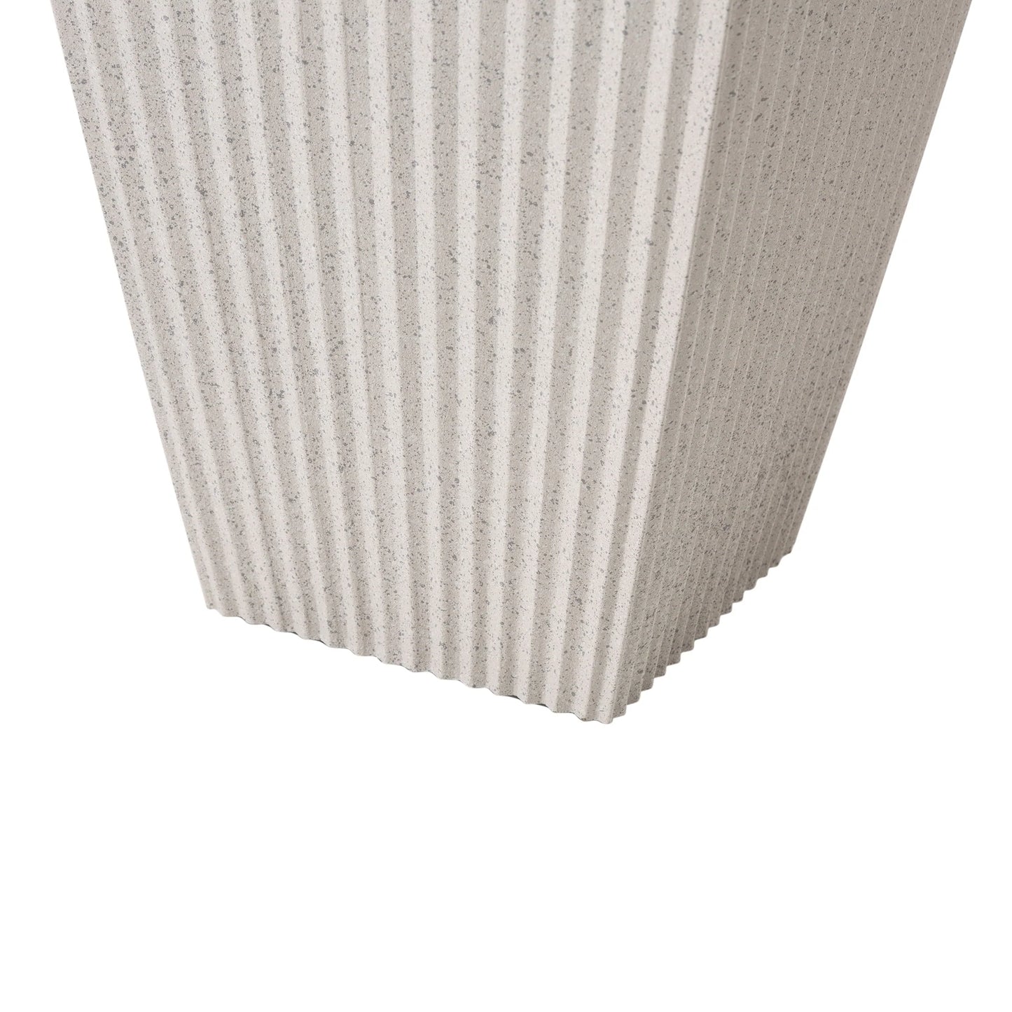 Glitzhome Oversized Eco-Friendly PE Tall Planter Porch Flowerpot (Set of 2)