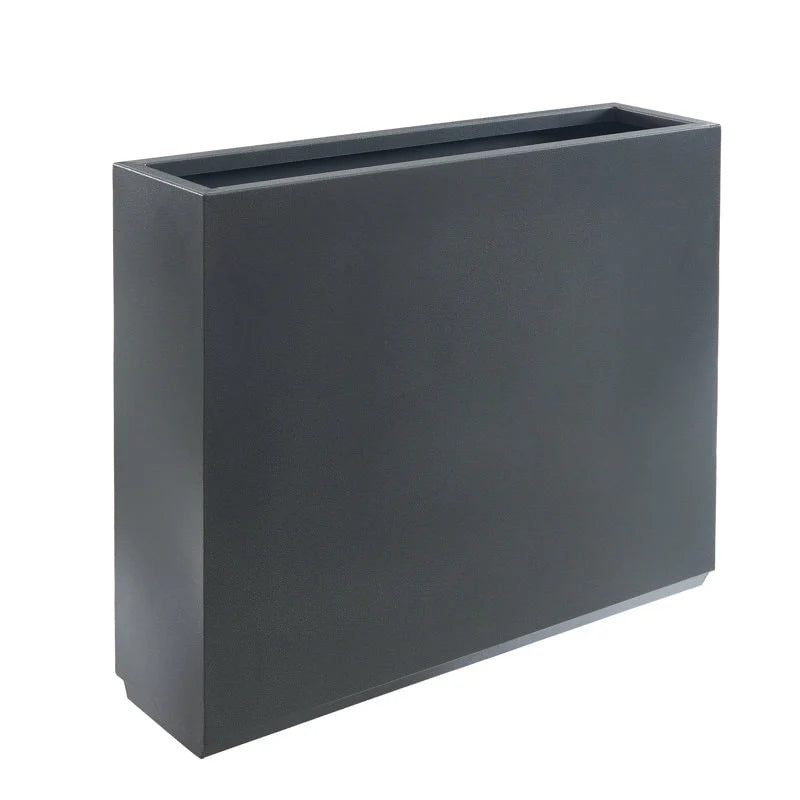 Metallic Heavy Planter for Outdoor Plants, 38Lx10Wx30H Inches Tall and Long Metal Divider Planter Box - 38"x30"x10"