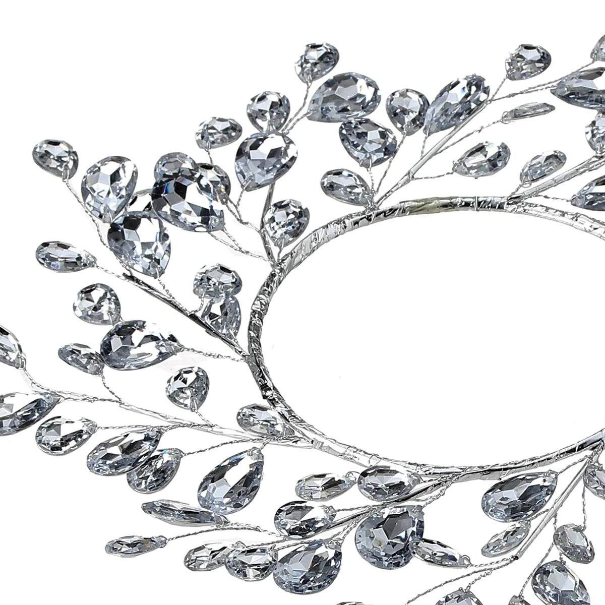 4.5" Metal Jewel Candle Ring Set of 2 - 11