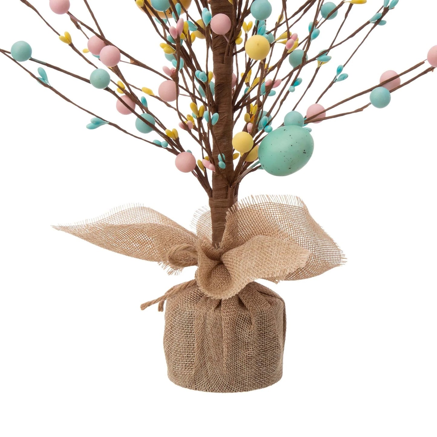 Glitzhome 18"H Easter Eggs Blossom Table Tree Spring Artificial Plants Centerpieces