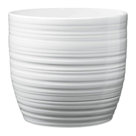 6.3" Ceramic Bergamo Indoor Plant Pots - White or Red